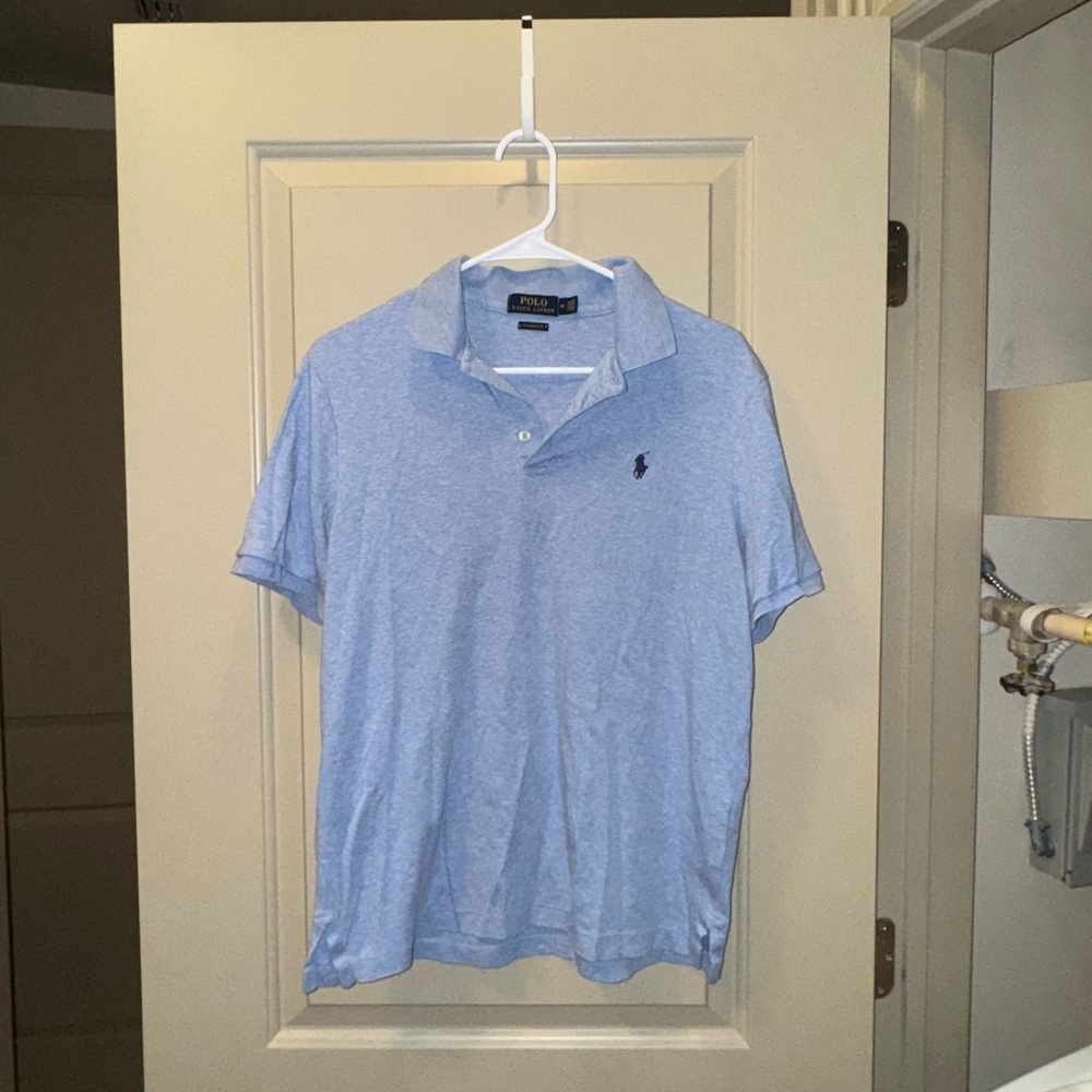 Mens blue polo